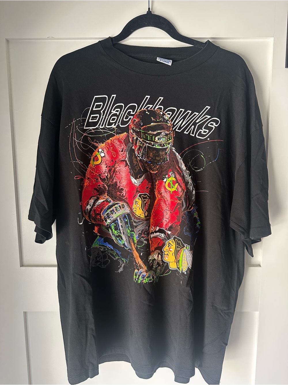 Vintage 90s Chicago Blackhawks t-shirt XL Starter single stitch